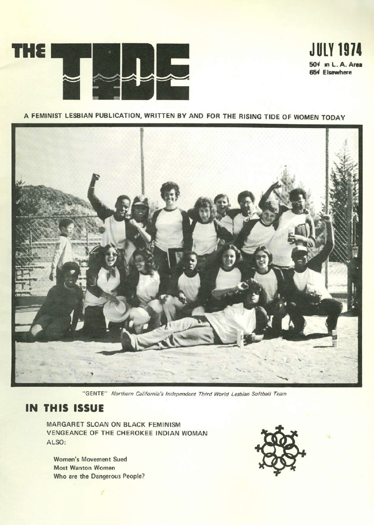 The TIDE cover from 1974 featuring the Gente softball team. Photo: unknown
